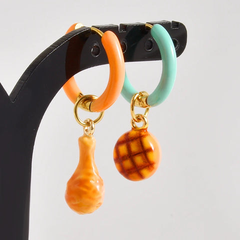 Dopamine Daydream Charm Hoops