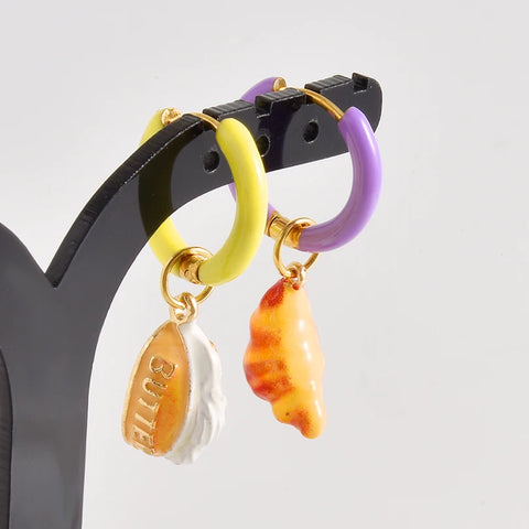 Dopamine Daydream Charm Hoops