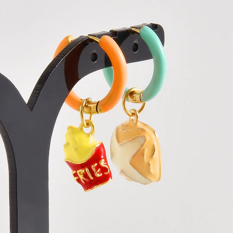 Dopamine Daydream Charm Hoops