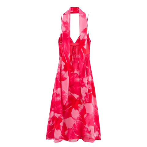 Sunset Muse Printed Chiffon Maxi