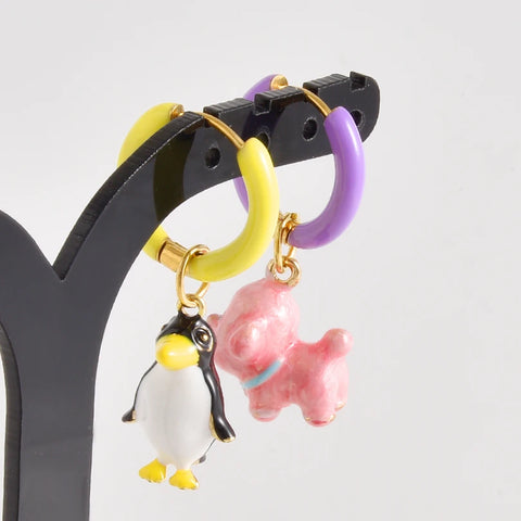 Dopamine Daydream Charm Hoops
