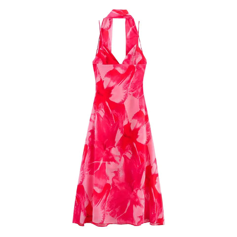 Sunset Muse Printed Chiffon Maxi