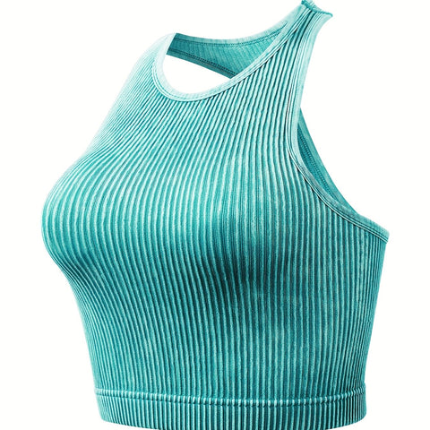 Vintage Washed Ribbed Belly Tank