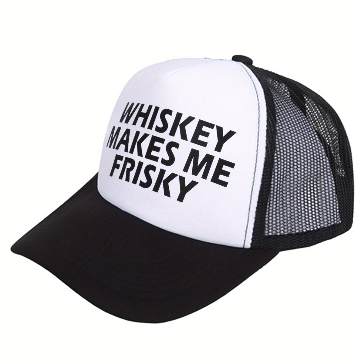 Whiskey Makes Me Frisky Trucker Hat