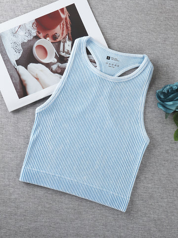 Vintage Washed Ribbed Belly Tank
