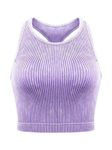 Vintage Washed Ribbed Belly Tank