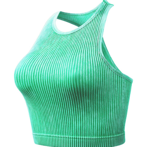 Vintage Washed Ribbed Belly Tank