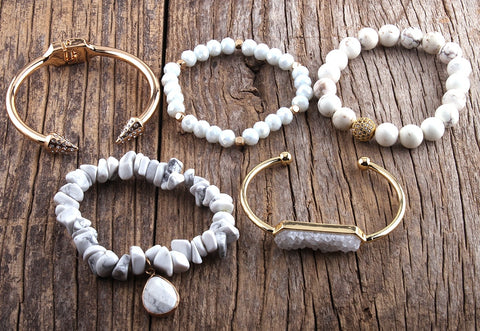 Glacier Bracelet Stack - Set of 5 Bracelets