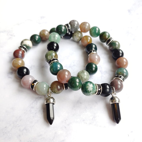 Indian-Agate-Beaded-Obelisk-Bracelet2