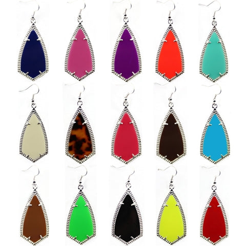 Laina Dangle Colored Kite Earrings