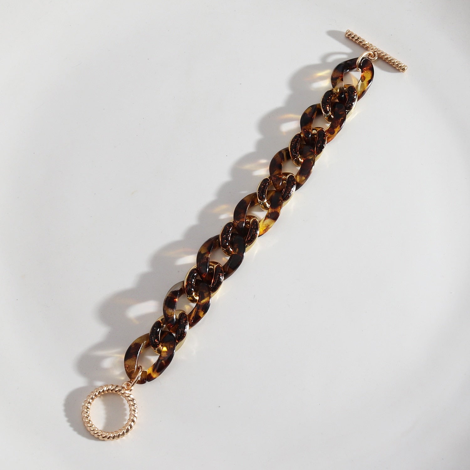 Flair Acrylic Link Chain Bracelet
