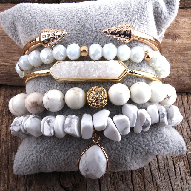 Glacier Bracelet Stack - Set of 5 Bracelets