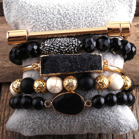 Goddess Bracelet Stack - Set of 5 Bracelets