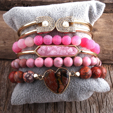 Lock In Love Bracelet Stack - Set of 5 Bracelets